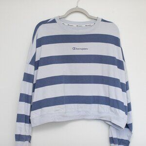 CHAMPION  Cotton Striped Long Sleeve Top